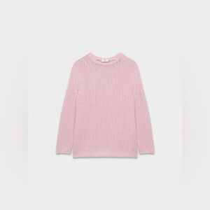 Aritzia Mesh Cashmere Oversized Crew Sweater